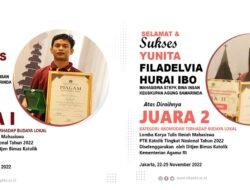 Mahasiswa STKPK Bina Insan Samarinda Raih Juara 1 dan 2 Lomba Karya Tulis Ilmiah Mahasiswa Perguruan Tinggi Keagamaan Katolik se-Indonesia