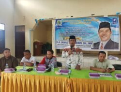 Anggota DPRD Kaltim, Jawad Sirajuddin saat menyampaikan sambutan pada pergelaran Sosbang di Loa Kulu, Kukar