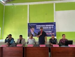 Andi Faisal silaturahmi dengan masyarakat Desa Lombok di acara Soswasbang ke-3 tahun 2024