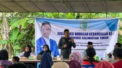 Sambangi Dapilnya, Baharuddin Demmu Perkuat Nilai-nilai Kebangsaan warga Desa Ponoragan