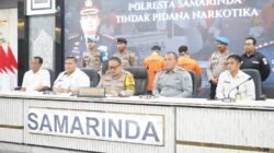 Sinergi Berantas Narkotika, Karutan Samarinda Hadiri Press Release Polresta Samarinda