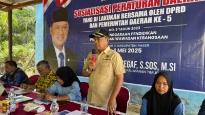 Andi Faisal Sosialisasikan Pentingnya Pendidikan Pancasila dan Wawasan Kebangsaan di Paser