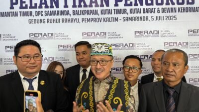 DPD PERADI SAI Kaltim Dilantik, Advokat Diminta Tampil Profesional dan Berani Kawal Keadilan