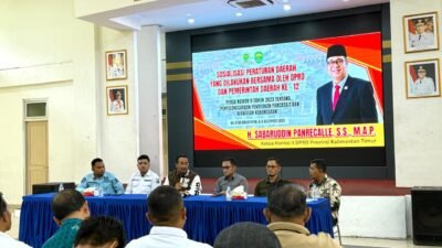 Sabaruddin Panrecalle Gelar Sosialisasi Perda Pendidikan Pancasila dan Wawasan Kebangsaan di Balikpapan Utara